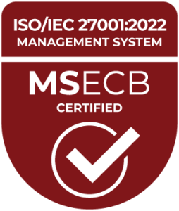 ISO/IEC 27001:2022 certified by MSECB